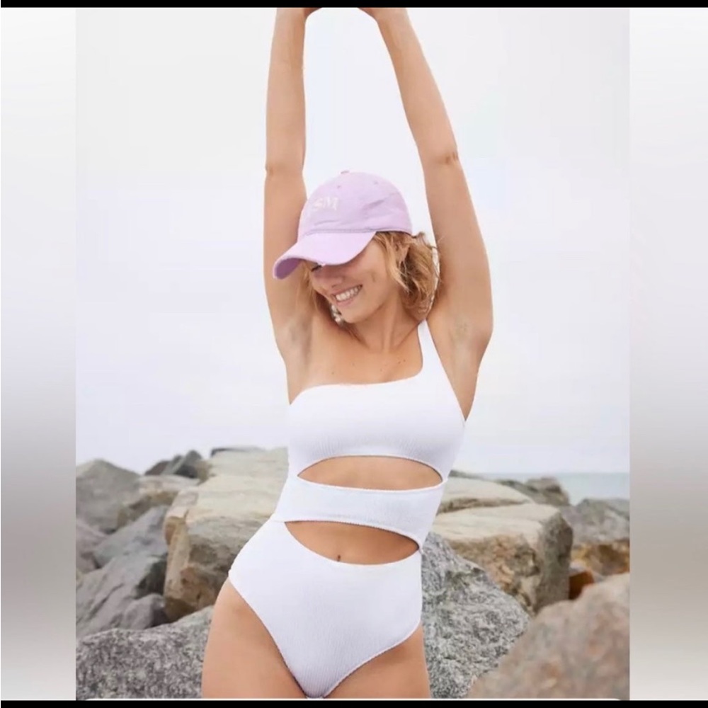 Aerie Crinkle Cutout one piece Swimsuit